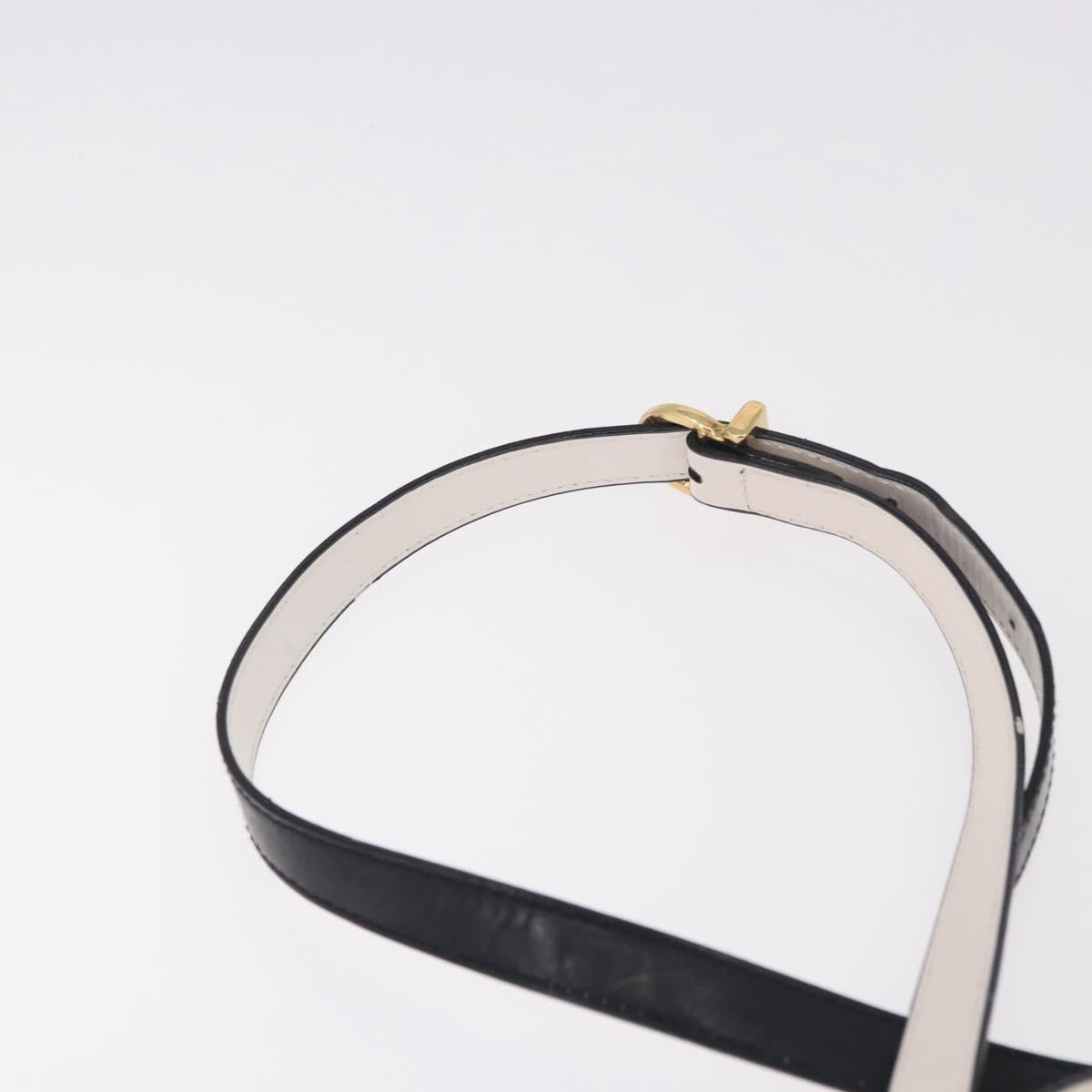 Salvatore Ferragamo Gancini Hand Bag Patent leather 2way Black Auth 80608