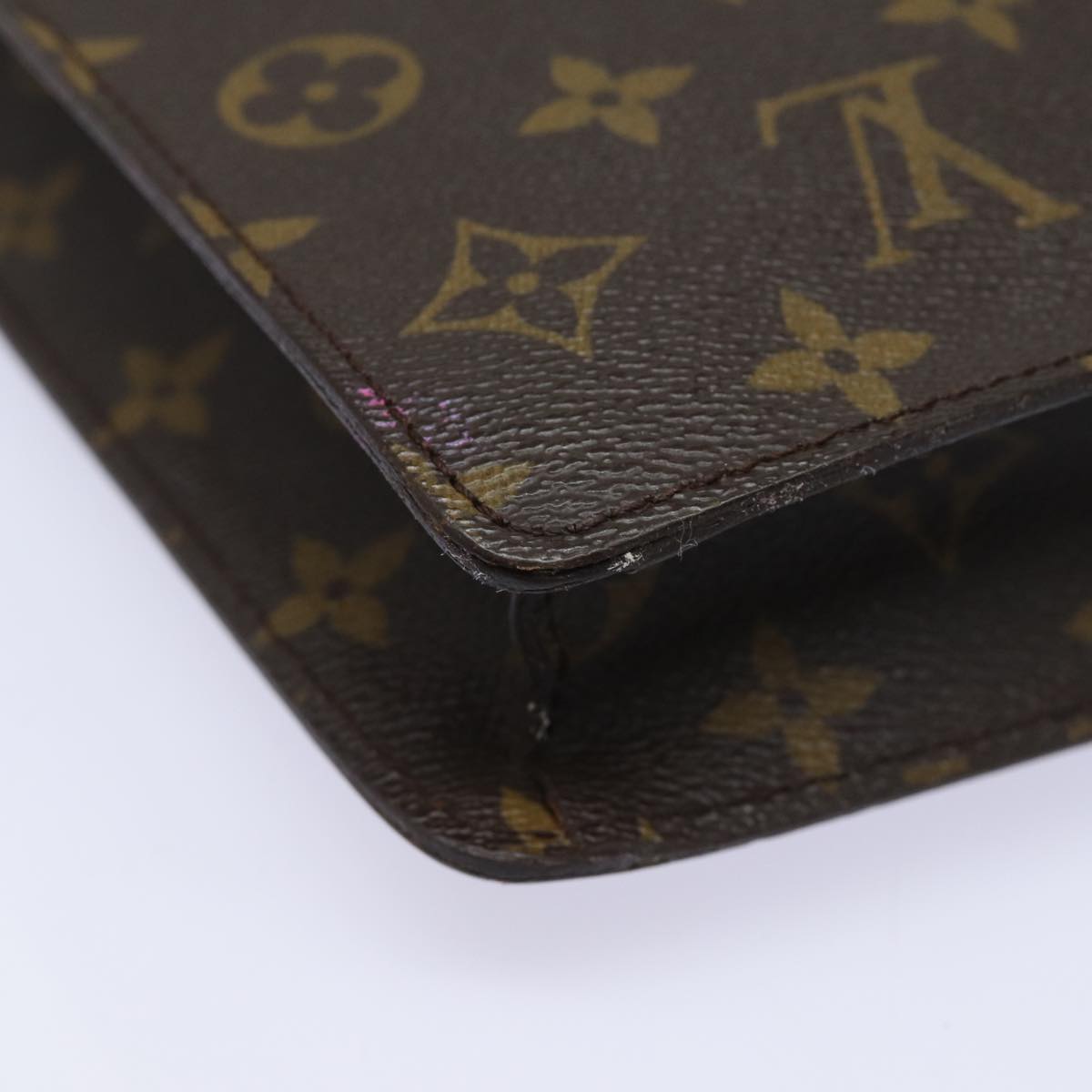 LOUIS VUITTON Monogram Porte Documents Senatur Briefcase M53335 LV Auth 80641