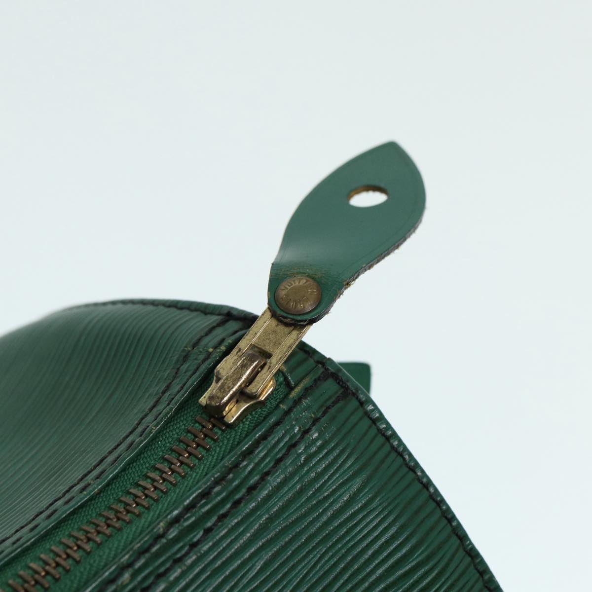 LOUIS VUITTON Epi Speedy 35 Hand Bag Borneo Green M42994 LV Auth 80658