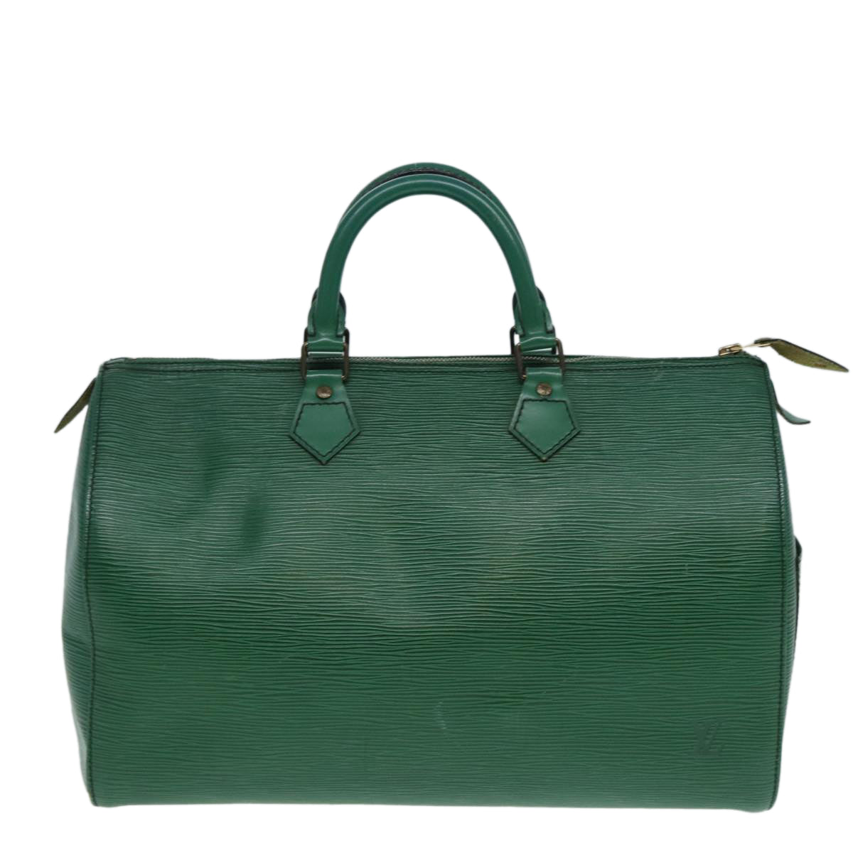 LOUIS VUITTON Epi Speedy 35 Hand Bag Borneo Green M42994 LV Auth 80658