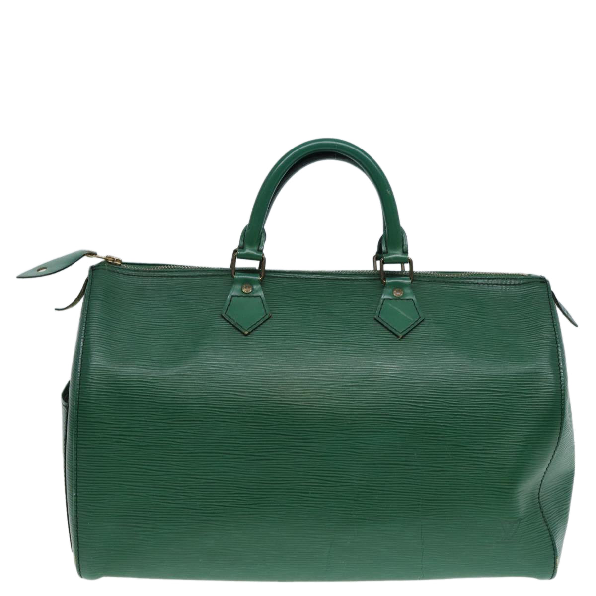 LOUIS VUITTON Epi Speedy 35 Hand Bag Borneo Green M42994 LV Auth 80658