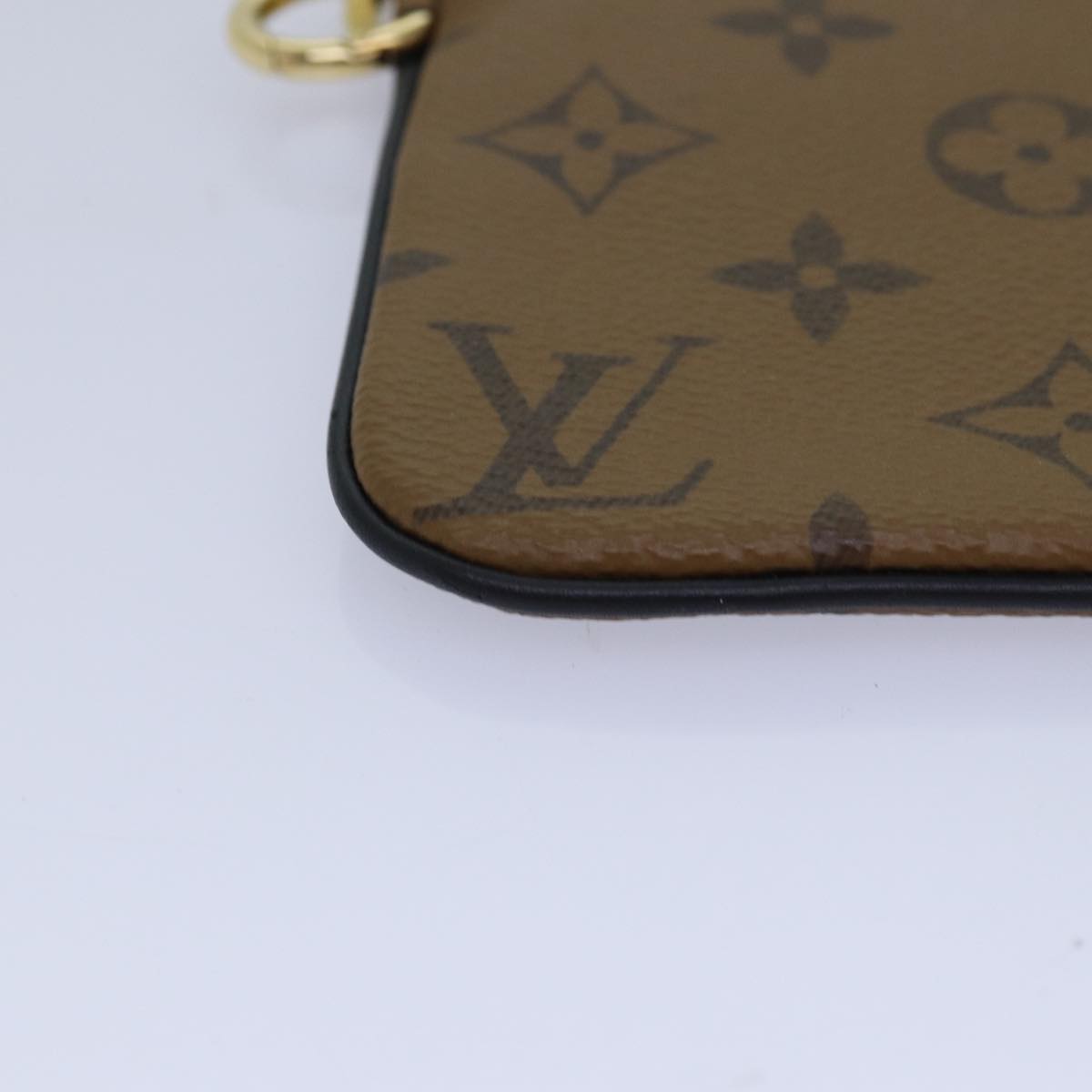 LOUIS VUITTON Monogram Reverse Pochette Trio Coin Purse M68756 LV Auth 80664