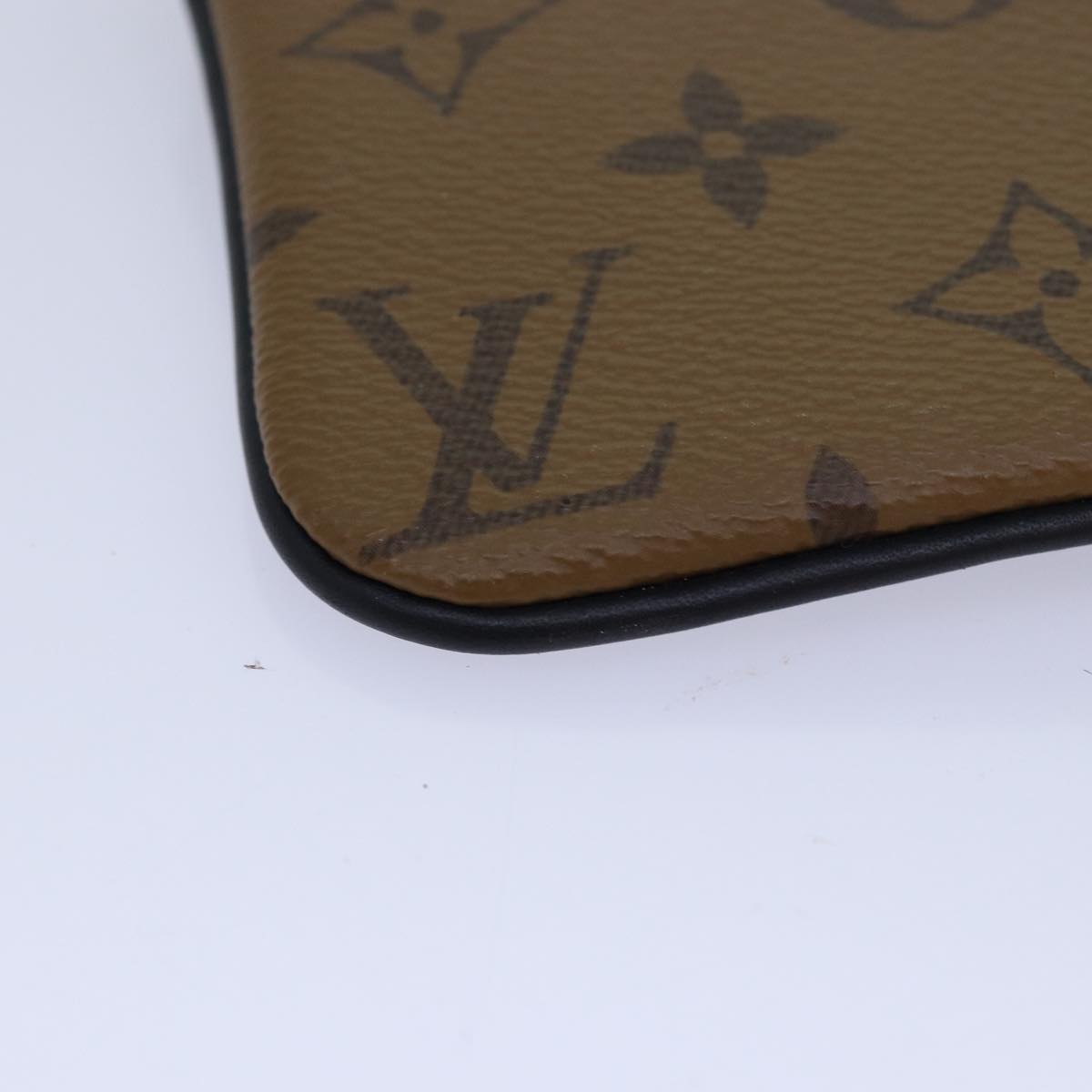 LOUIS VUITTON Monogram Reverse Pochette Trio Coin Purse M68756 LV Auth 80664