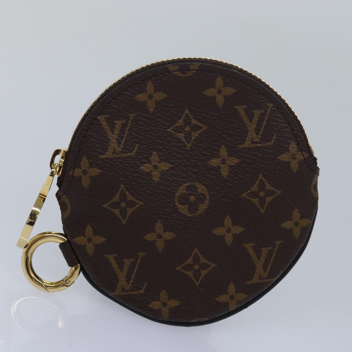 LOUIS VUITTON Monogram Reverse Pochette Trio Coin Purse M68756 LV Auth 80664