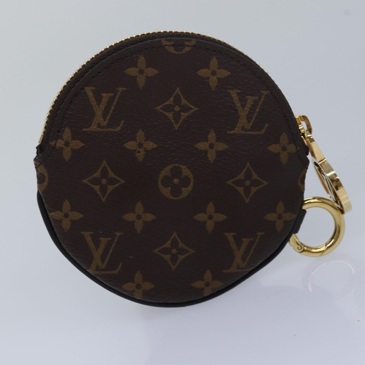 LOUIS VUITTON Monogram Reverse Pochette Trio Coin Purse M68756 LV Auth 80664