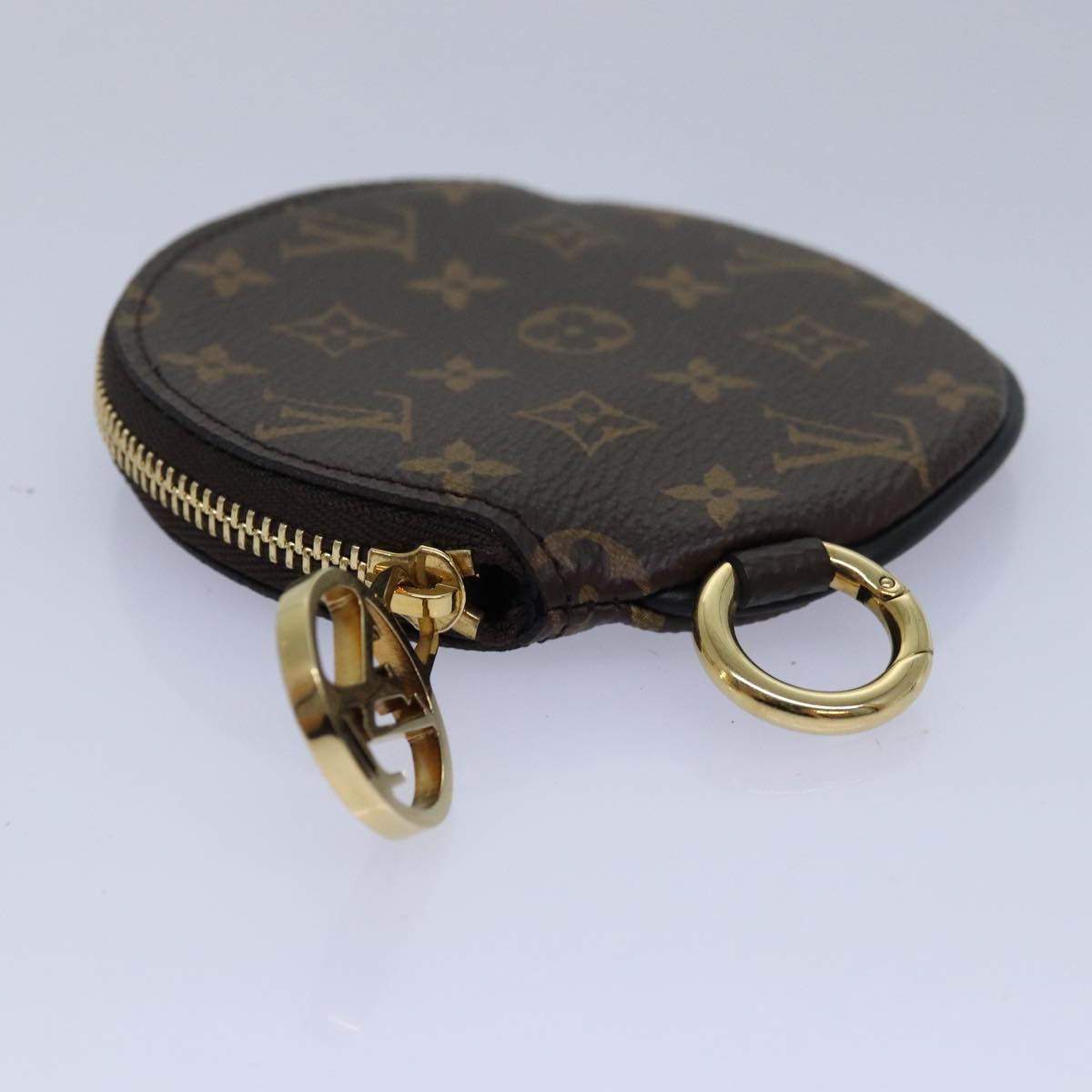 LOUIS VUITTON Monogram Reverse Pochette Trio Coin Purse M68756 LV Auth 80664