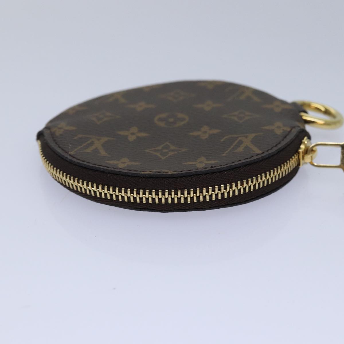 LOUIS VUITTON Monogram Reverse Pochette Trio Coin Purse M68756 LV Auth 80664