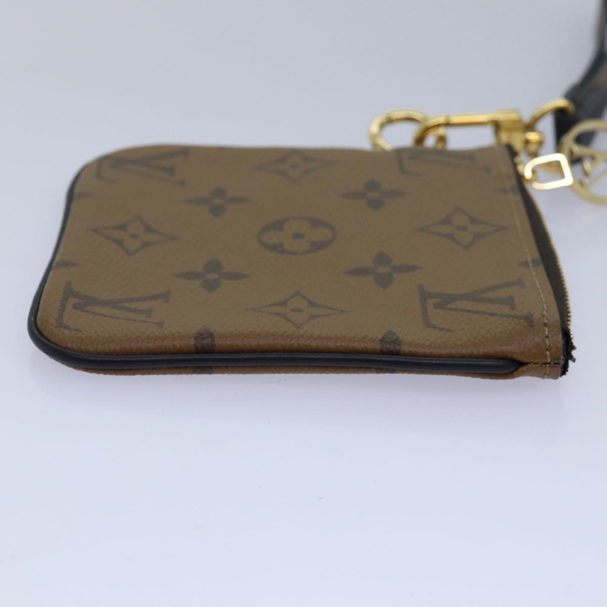 LOUIS VUITTON Monogram Reverse Pochette Trio Coin Purse M68756 LV Auth 80664