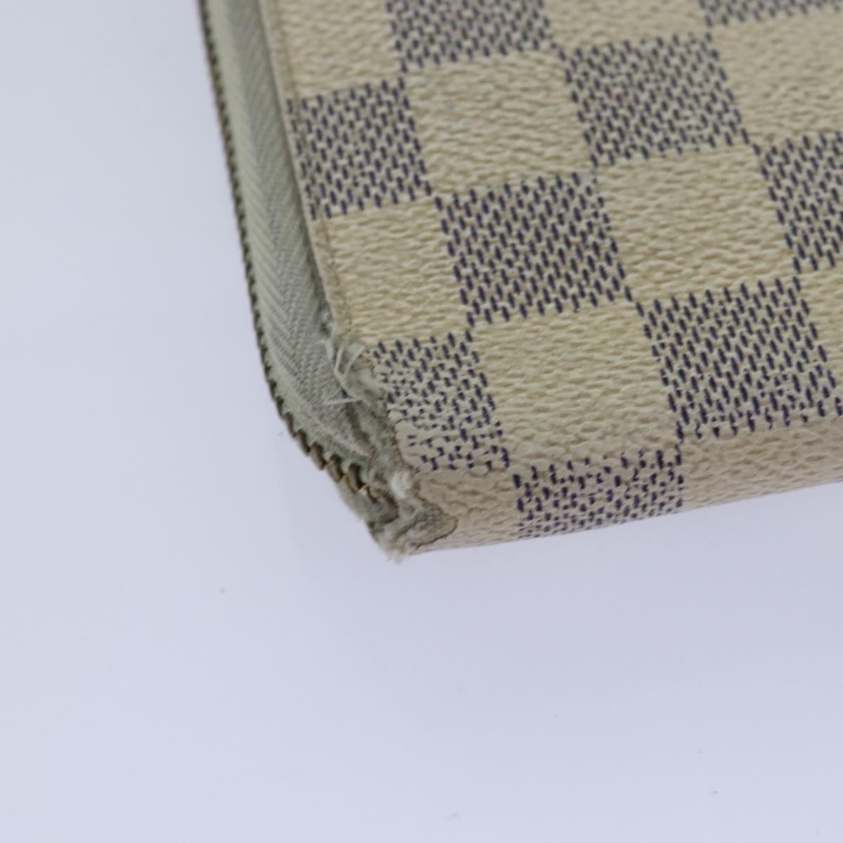 LOUIS VUITTON Damier Azur Zippy Organizer Long Wallet N60012 LV Auth 80668