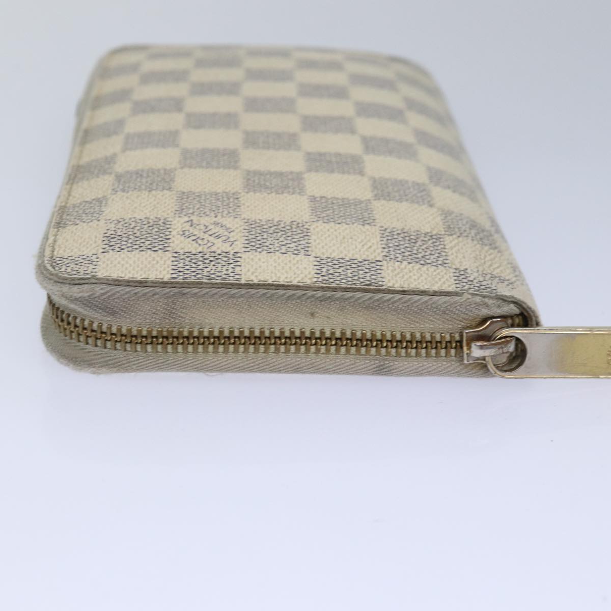 LOUIS VUITTON Damier Azur Zippy Organizer Long Wallet N60012 LV Auth 80668