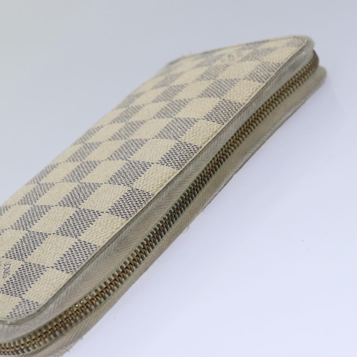 LOUIS VUITTON Damier Azur Zippy Organizer Long Wallet N60012 LV Auth 80668