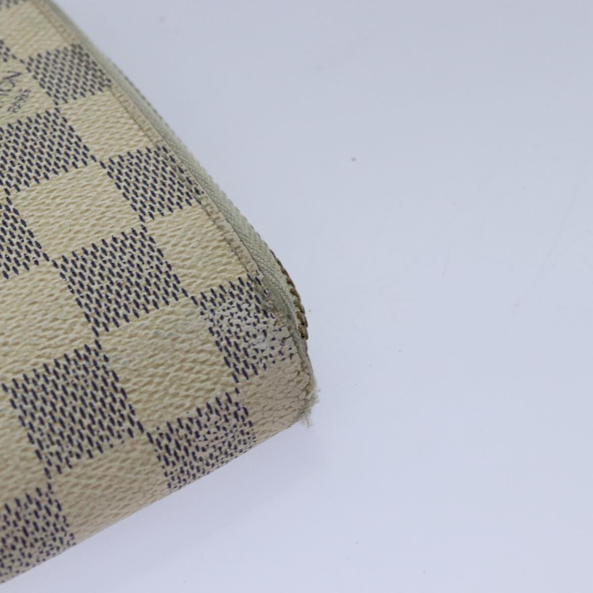 LOUIS VUITTON Damier Azur Zippy Organizer Long Wallet N60012 LV Auth 80668