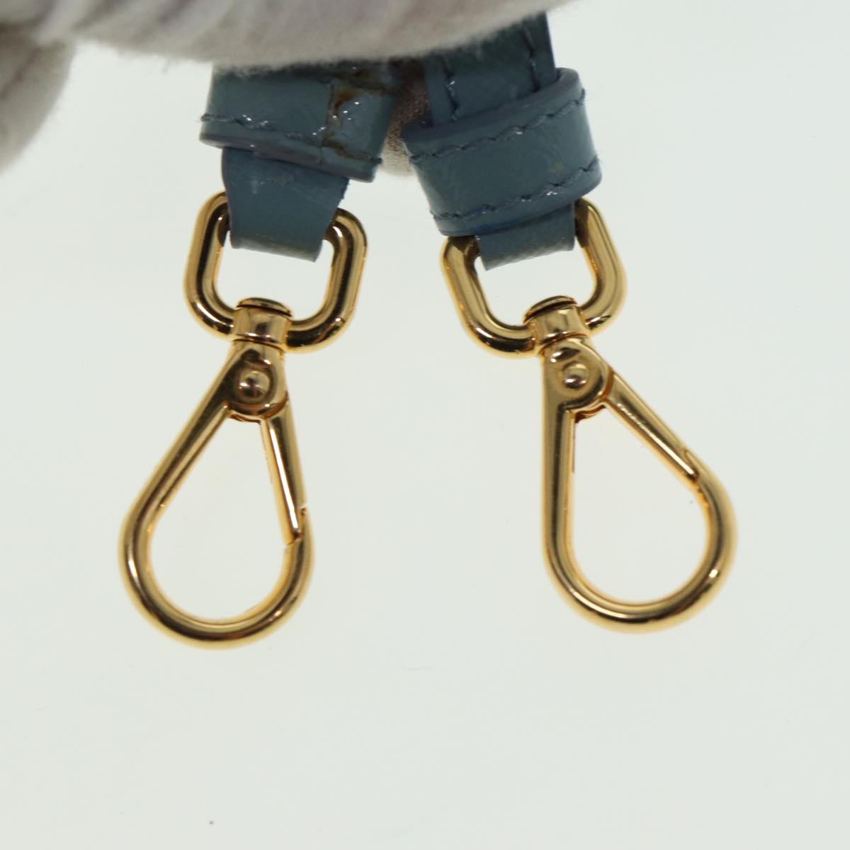 PRADA Hand Bag Safiano leather 2way Blue Auth 80864