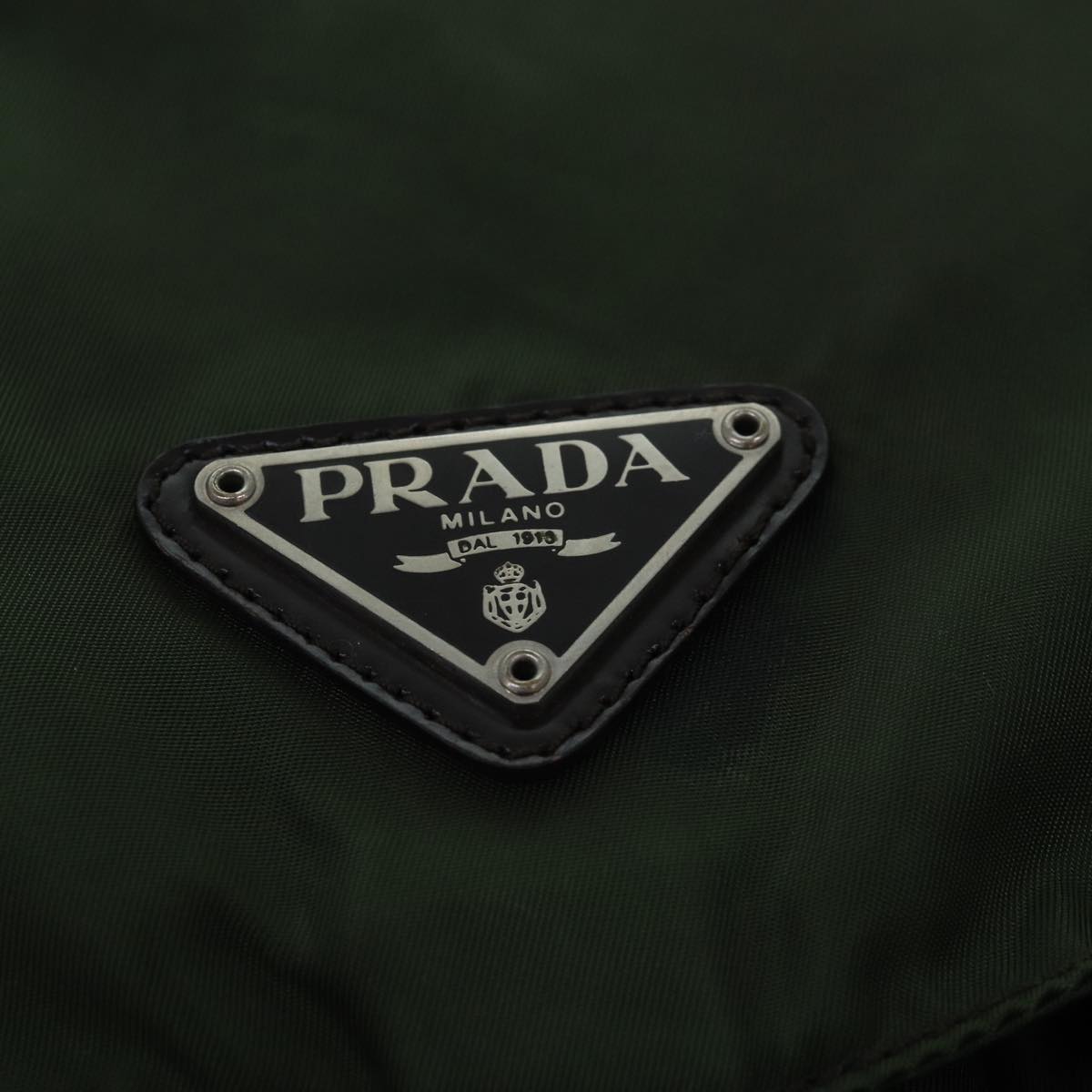 PRADA Backpack Nylon Khaki Auth 80870