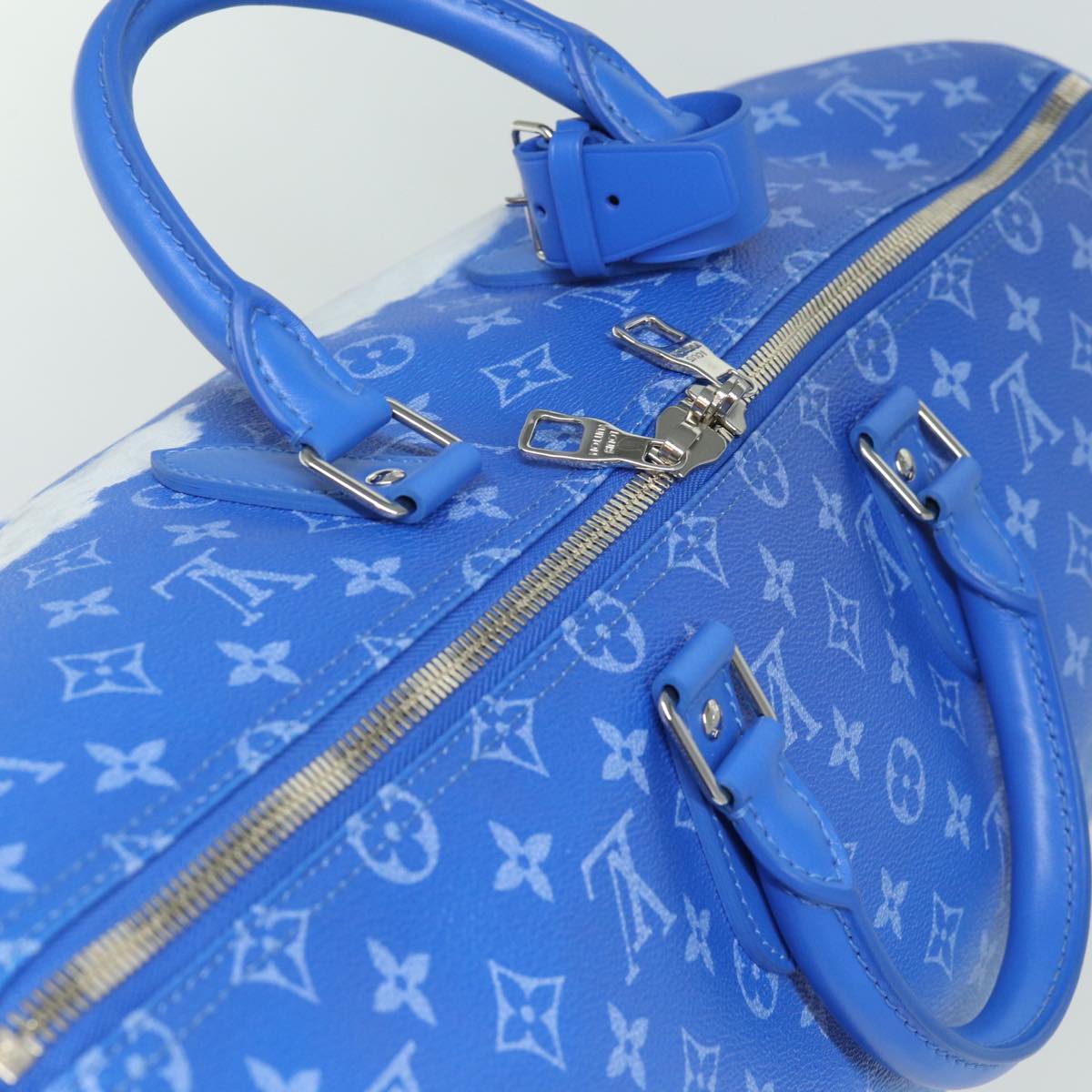 LOUIS VUITTON Monogram Clouds Keepall Bandouliere 50 Bag M45428 LV Auth 80910SAV