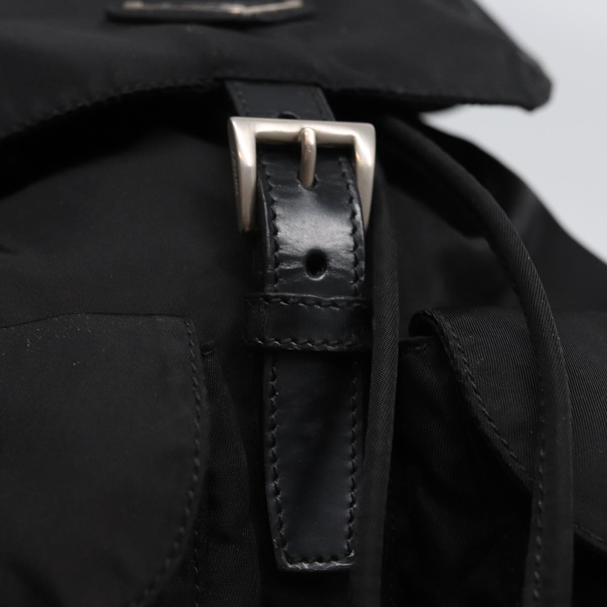 PRADA Backpack Nylon Black Auth 80970