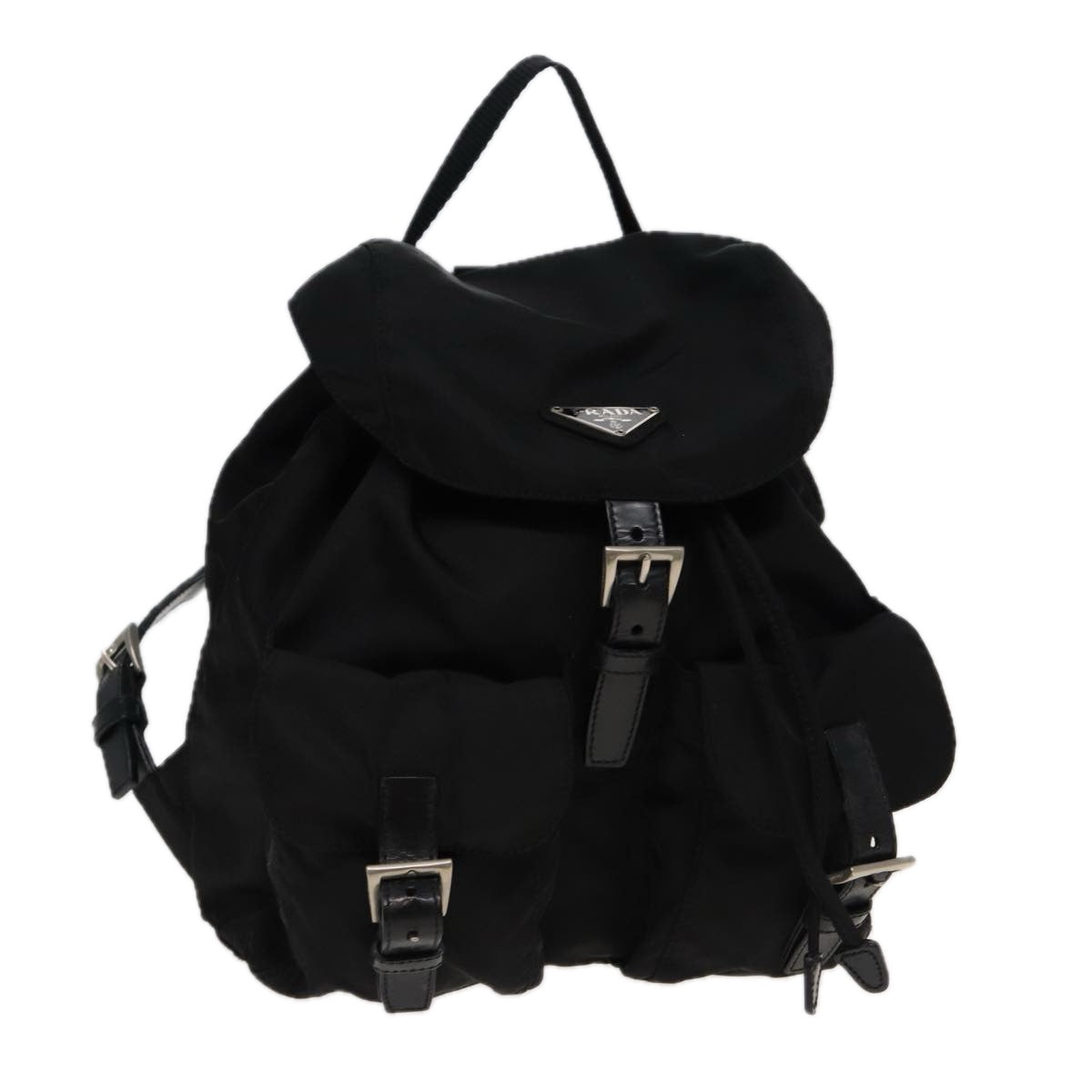 PRADA Backpack Nylon Black Auth 80970