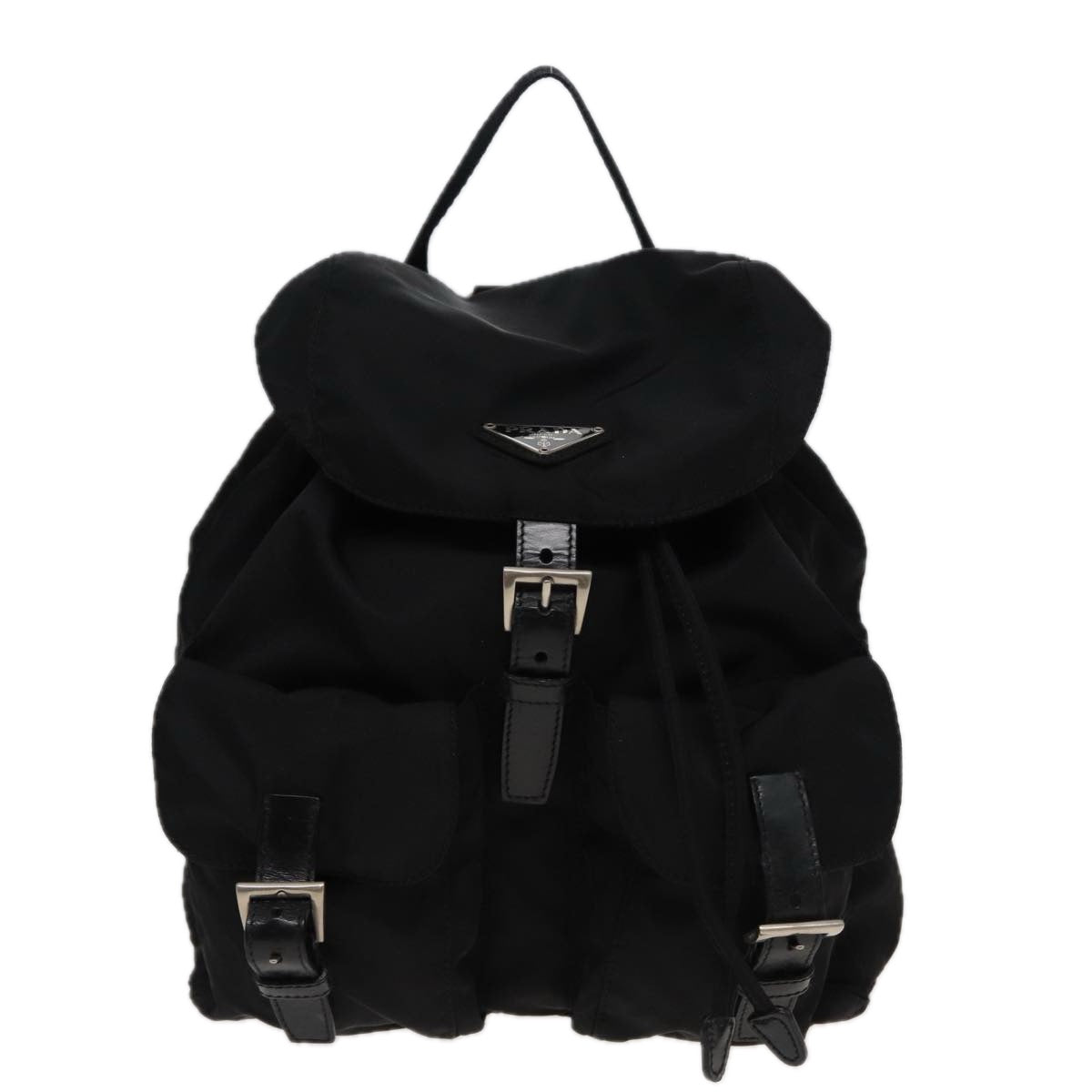 PRADA Backpack Nylon Black Auth 80970