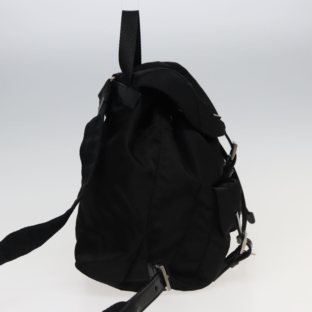 PRADA Backpack Nylon Black Auth 80970