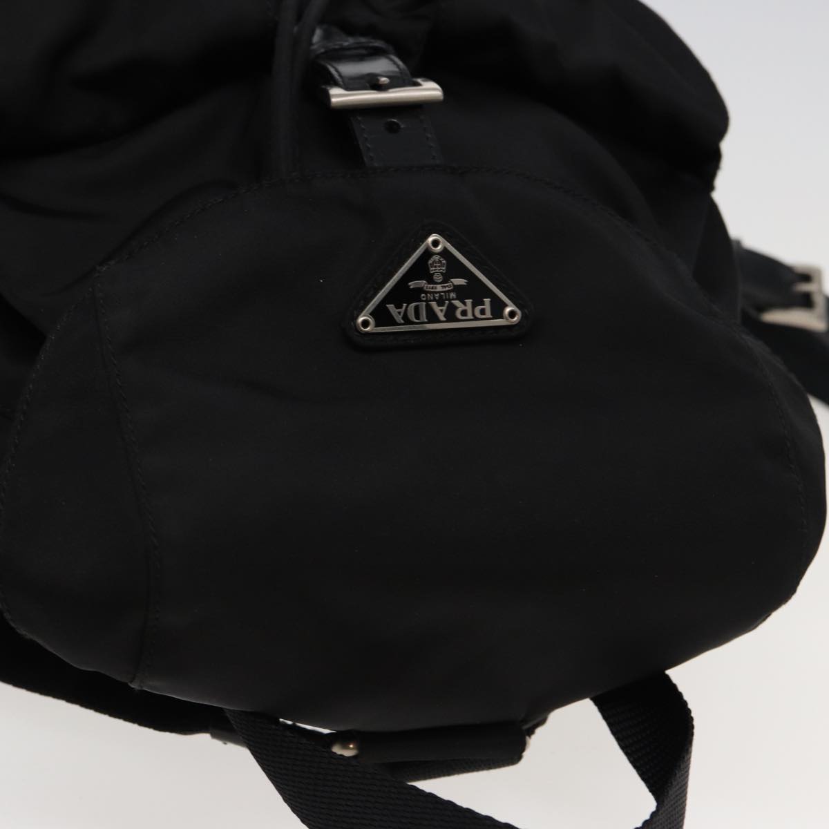 PRADA Backpack Nylon Black Auth 80970