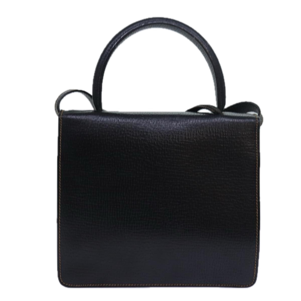 LOEWE Hand Bag Leather 2way Black Auth 80978