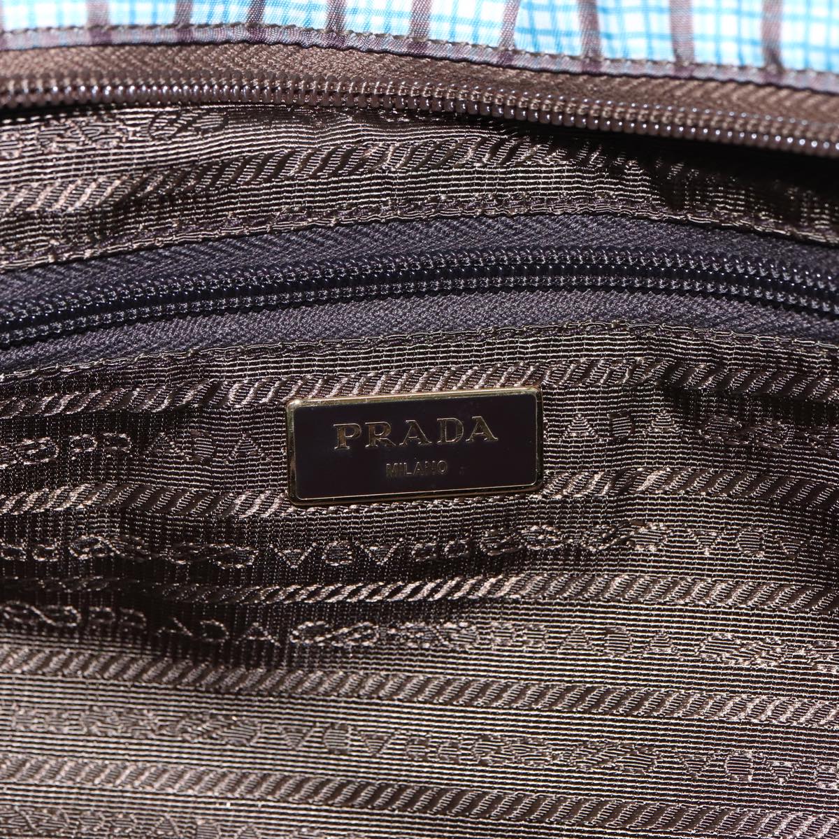 PRADA Hand Bag Nylon 2way Light Blue B2600G Auth 80981V