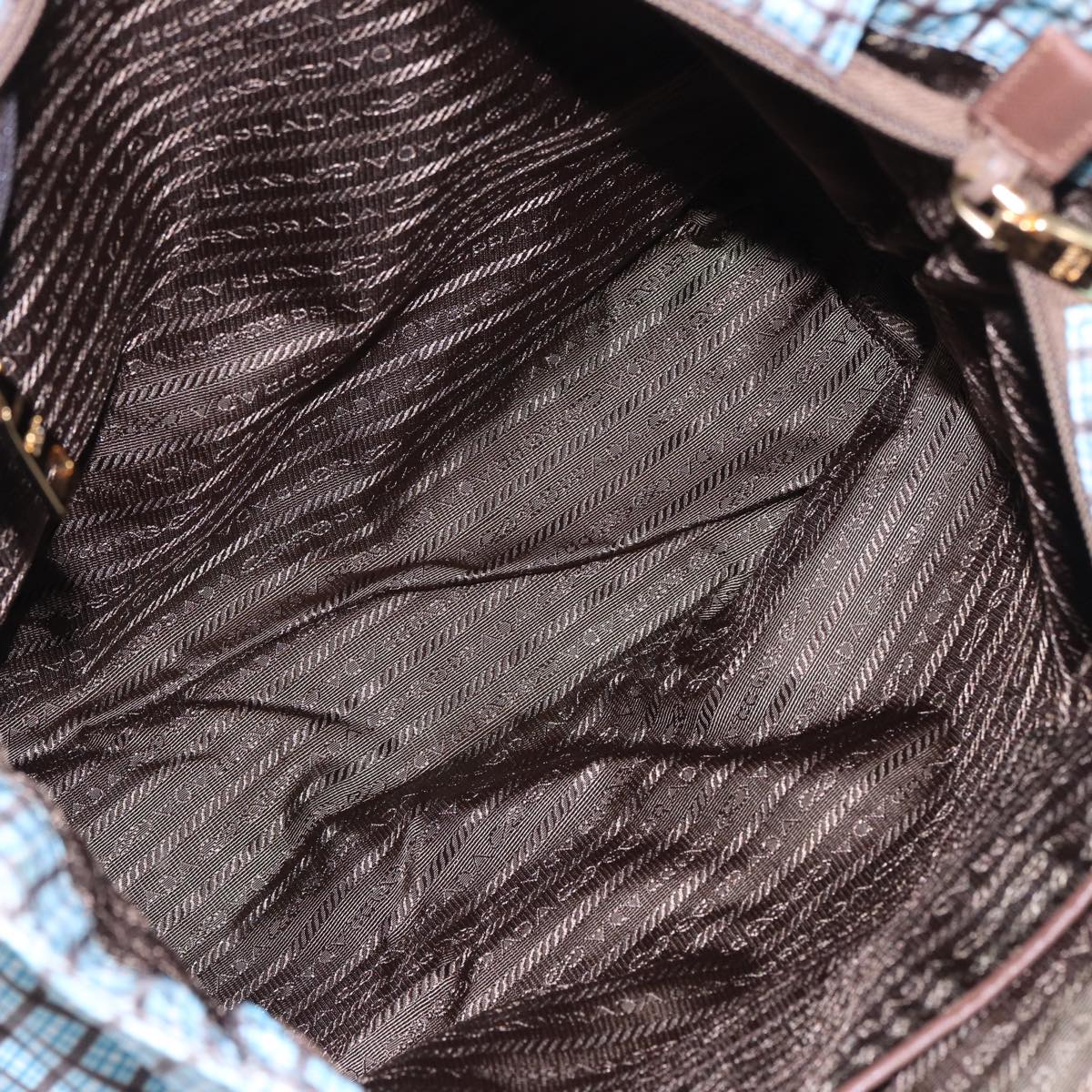 PRADA Hand Bag Nylon 2way Light Blue B2600G Auth 80981V