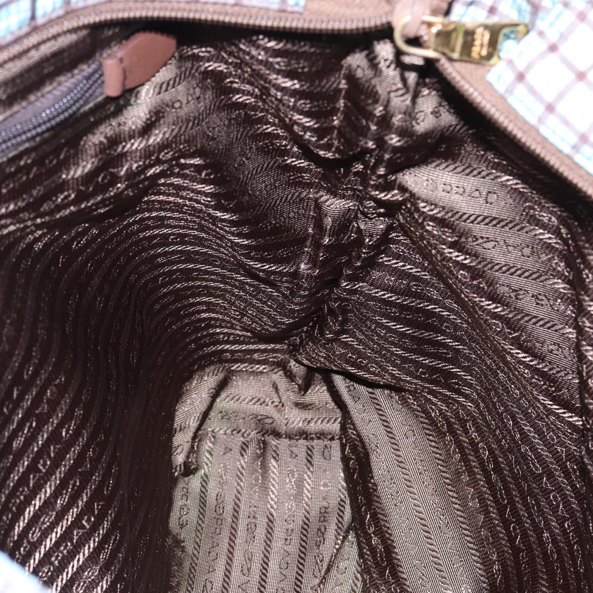 PRADA Hand Bag Nylon 2way Light Blue B2600G Auth 80981V