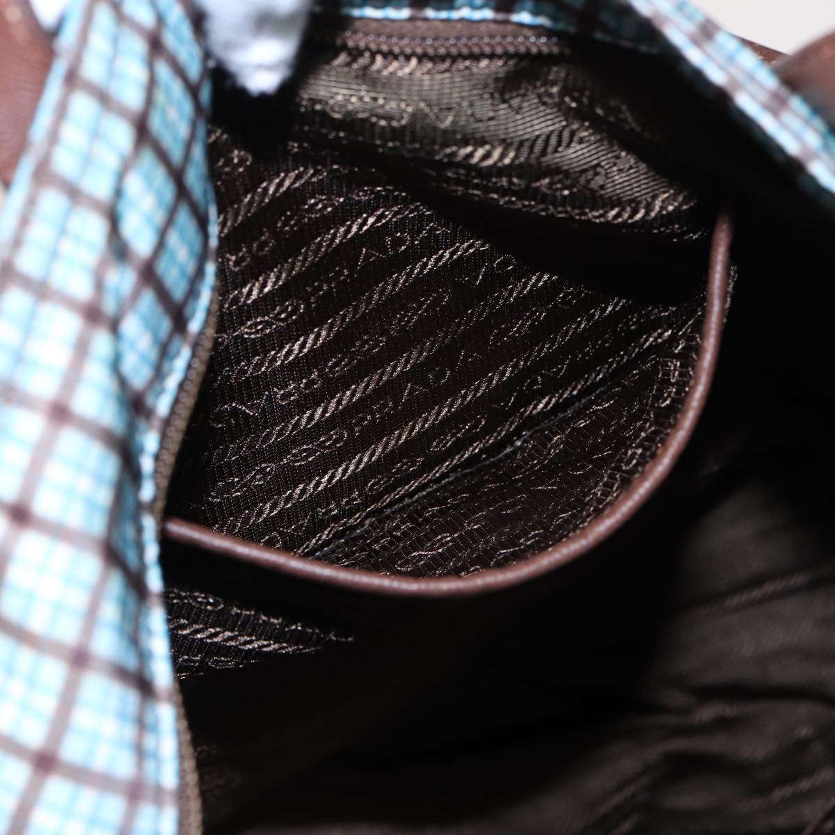 PRADA Hand Bag Nylon 2way Light Blue B2600G Auth 80981V