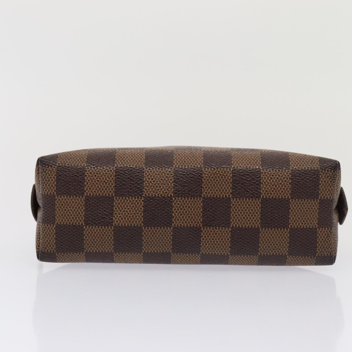 LOUIS VUITTON Damier Ebene Pochette Cosmetic PM Pouch N47516 LV Auth 81069