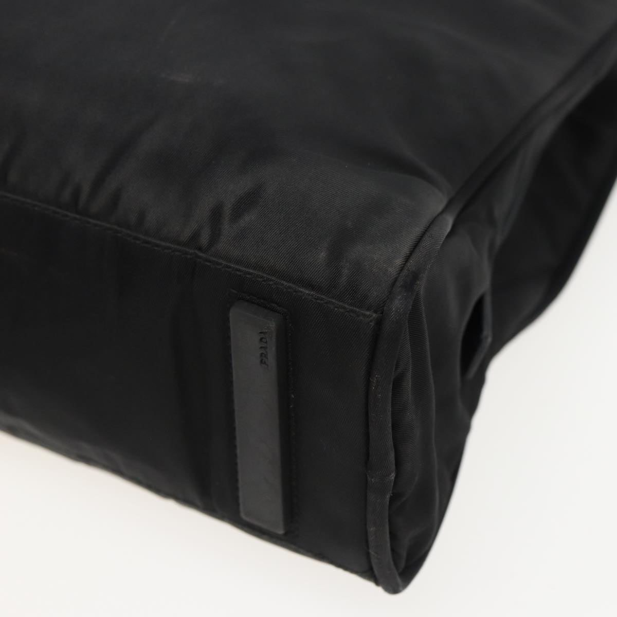 PRADA Tote Bag Nylon Black Auth 81168