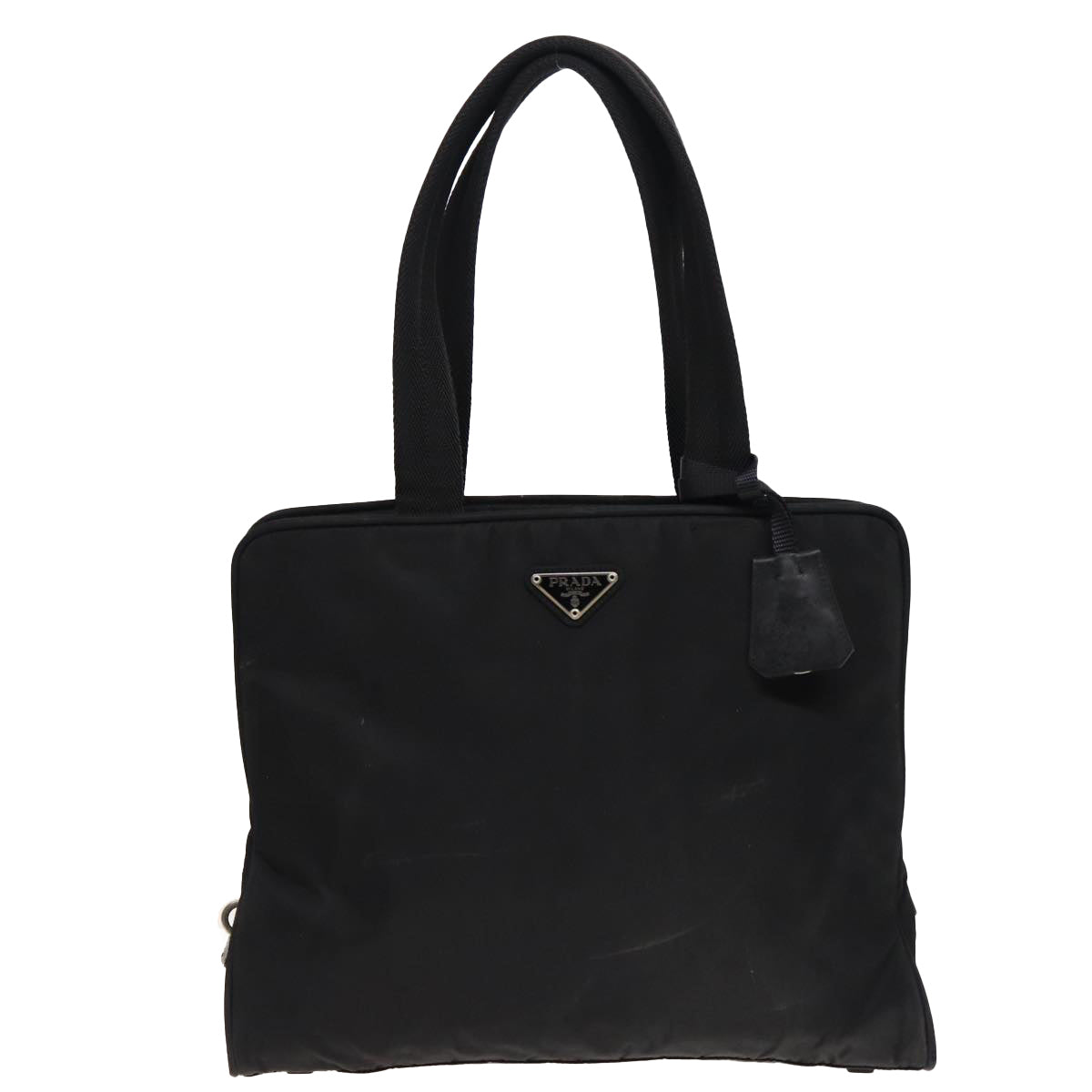 PRADA Tote Bag Nylon Black Auth 81168