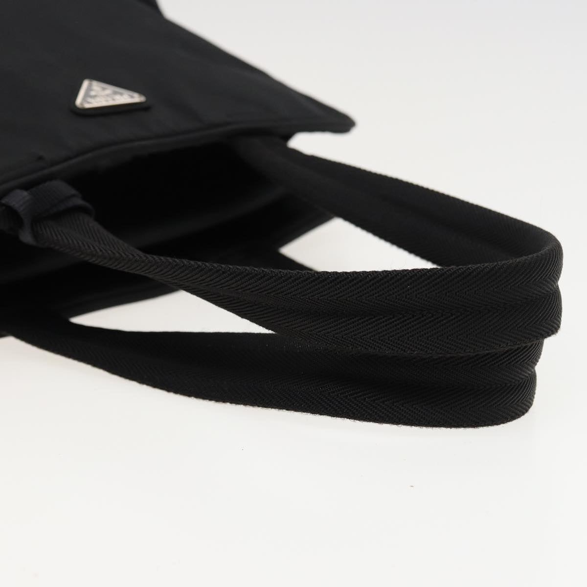 PRADA Tote Bag Nylon Black Auth 81168