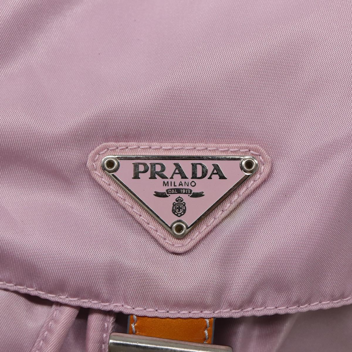 PRADA Backpack Nylon Pink Auth 81180