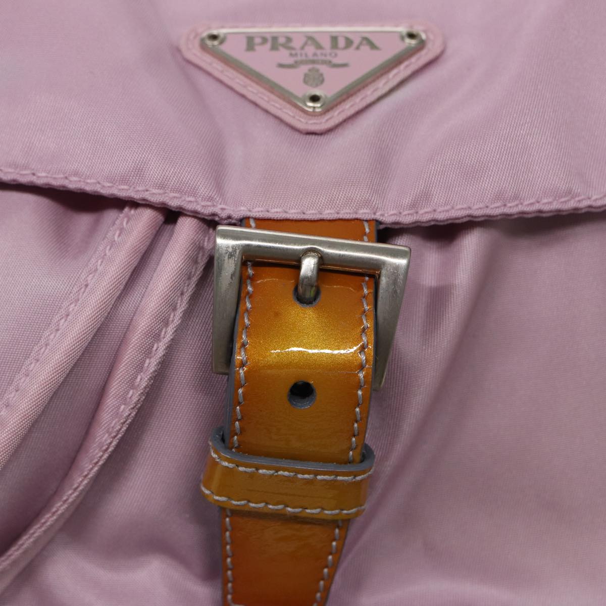 PRADA Backpack Nylon Pink Auth 81180