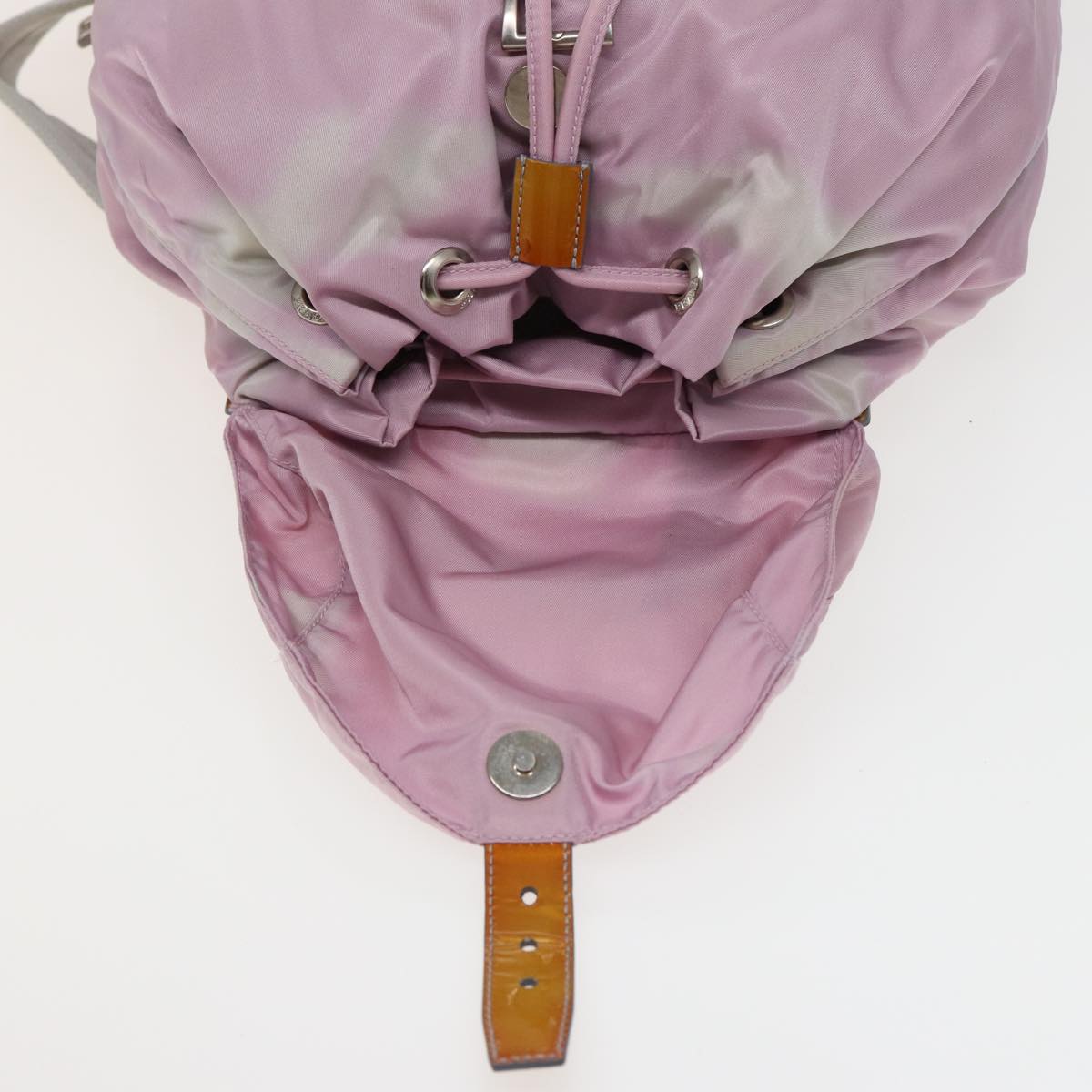 PRADA Backpack Nylon Pink Auth 81180