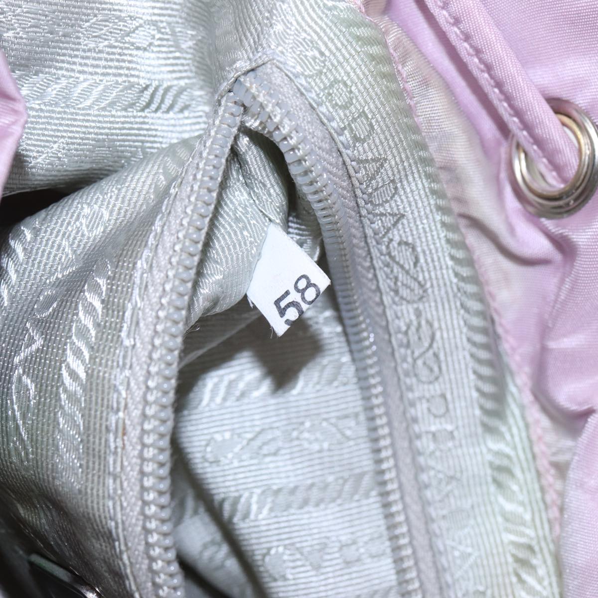 PRADA Backpack Nylon Pink Auth 81180