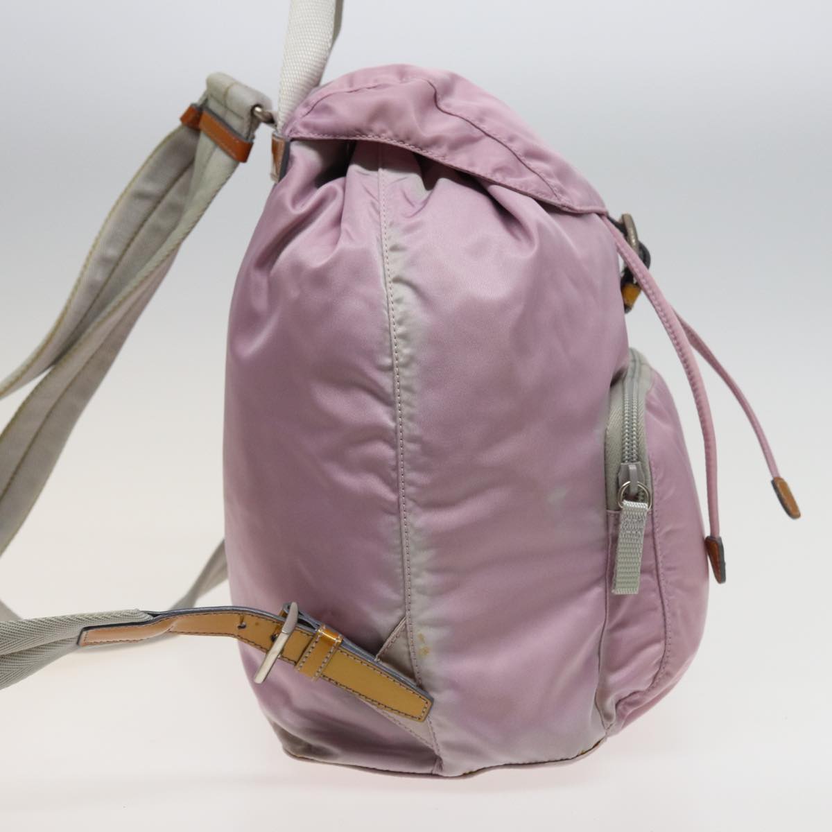 PRADA Backpack Nylon Pink Auth 81180