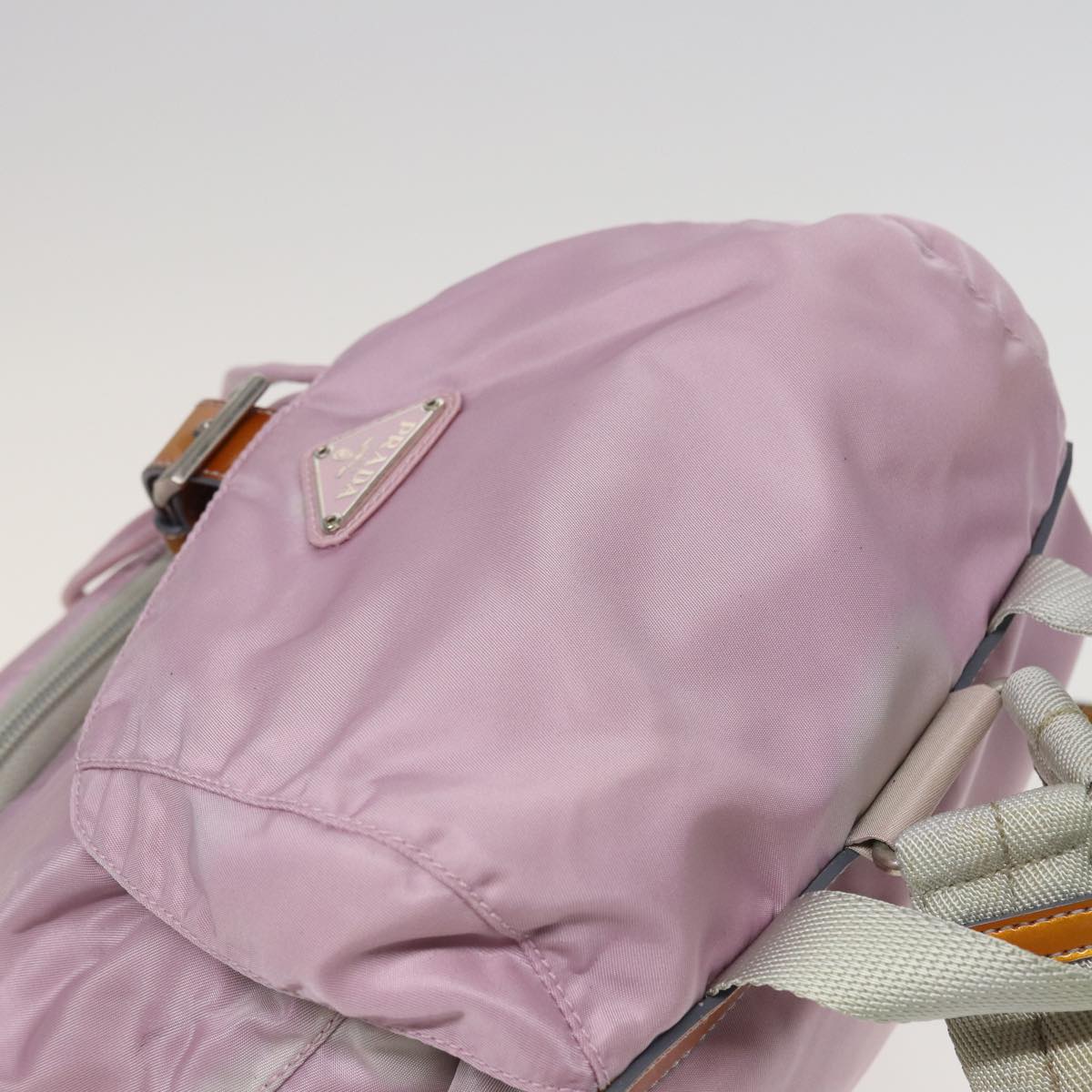 PRADA Backpack Nylon Pink Auth 81180