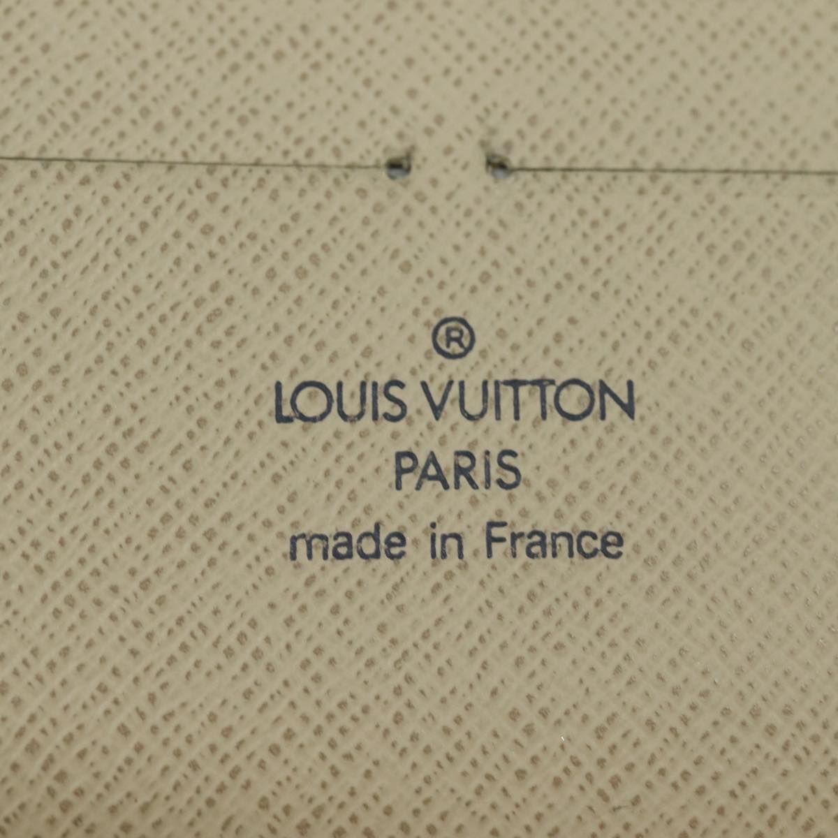 LOUIS VUITTON Damier Azur Zippy Organizer Long Wallet N60012 LV Auth 81220