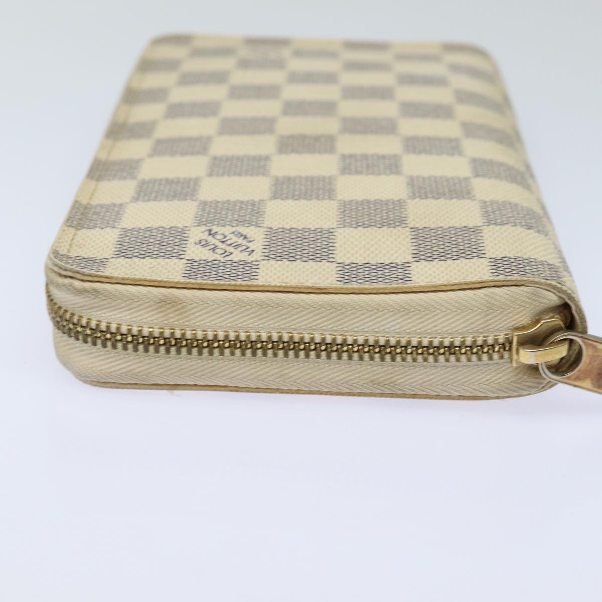 LOUIS VUITTON Damier Azur Zippy Organizer Long Wallet N60012 LV Auth 81220