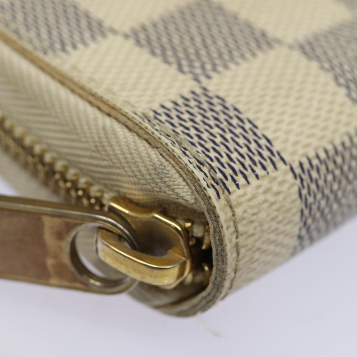 LOUIS VUITTON Damier Azur Zippy Organizer Long Wallet N60012 LV Auth 81220