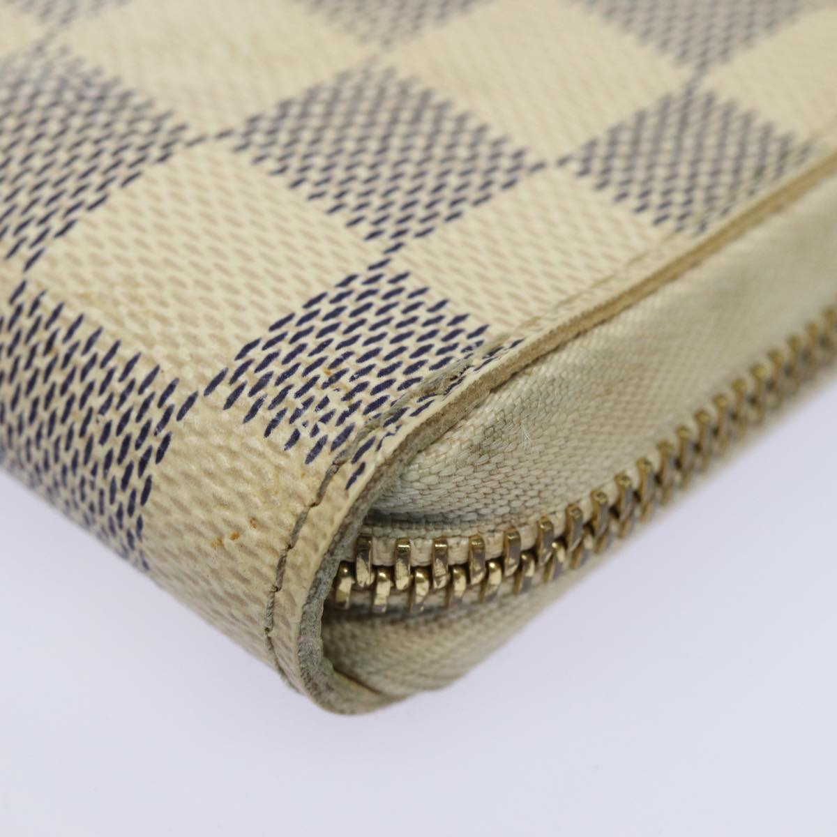 LOUIS VUITTON Damier Azur Zippy Organizer Long Wallet N60012 LV Auth 81220