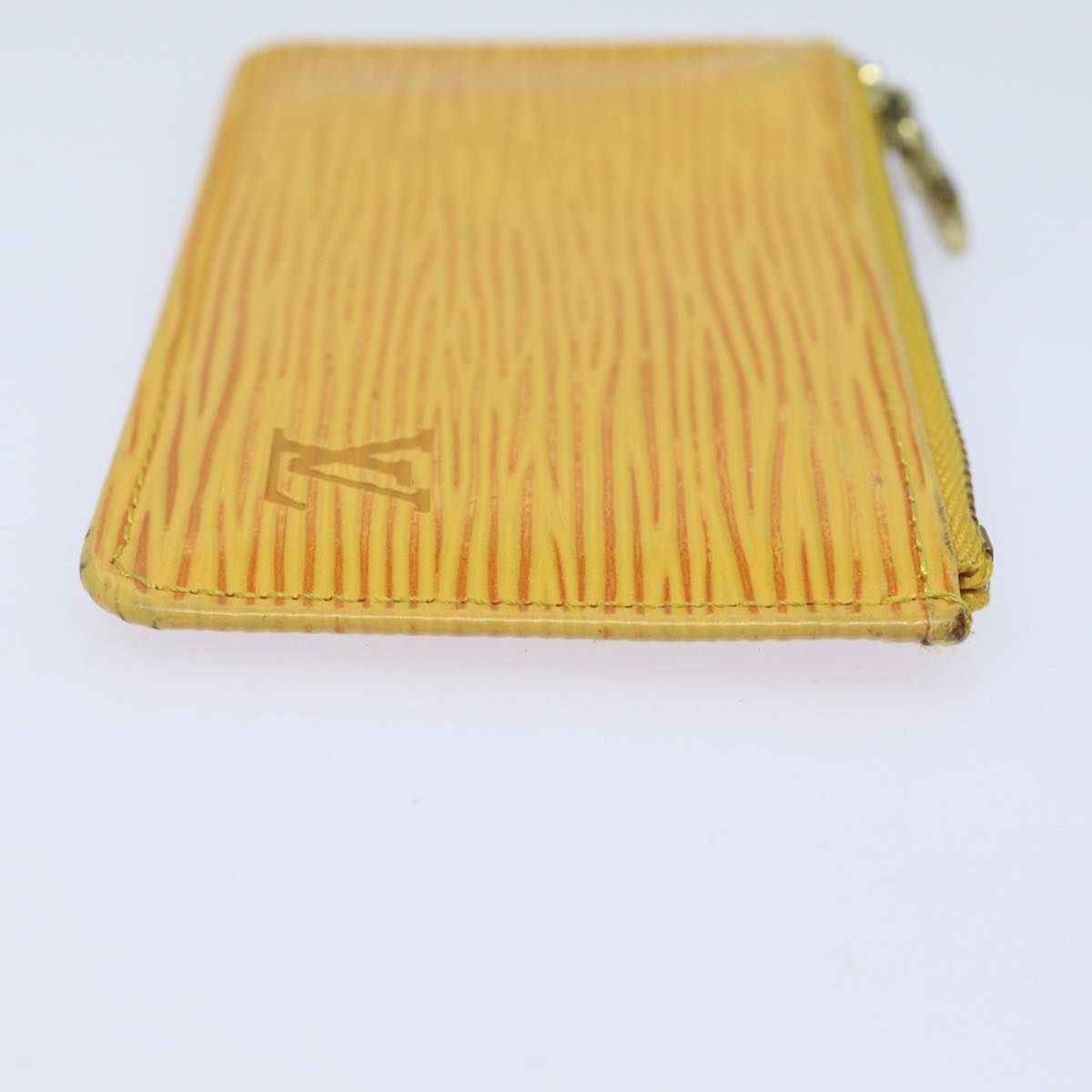 LOUIS VUITTON Epi Pochette Cles Coin Purse Yellow M63809 LV Auth 81225