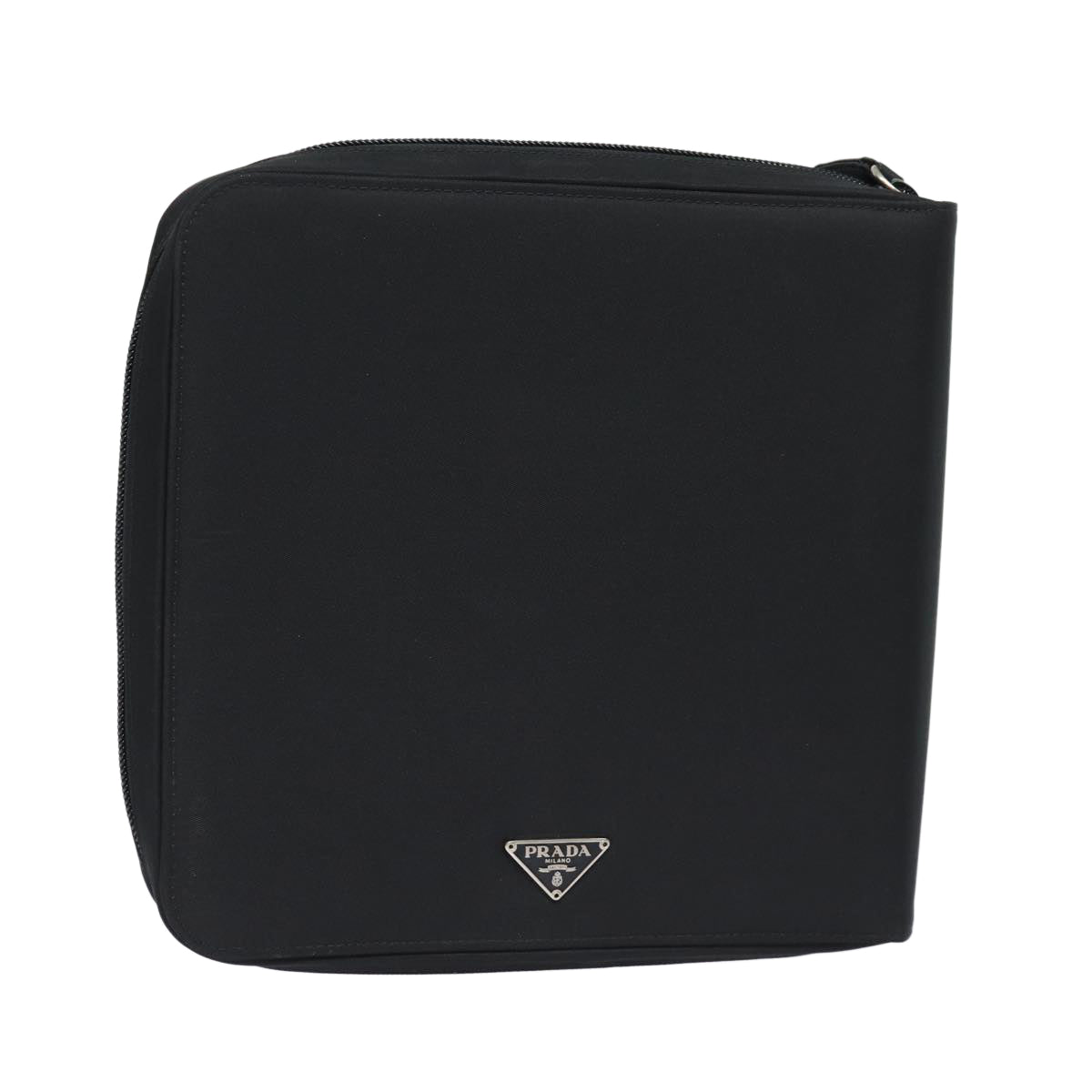 PRADA MiniDisc Case Nylon Black Auth 81379V