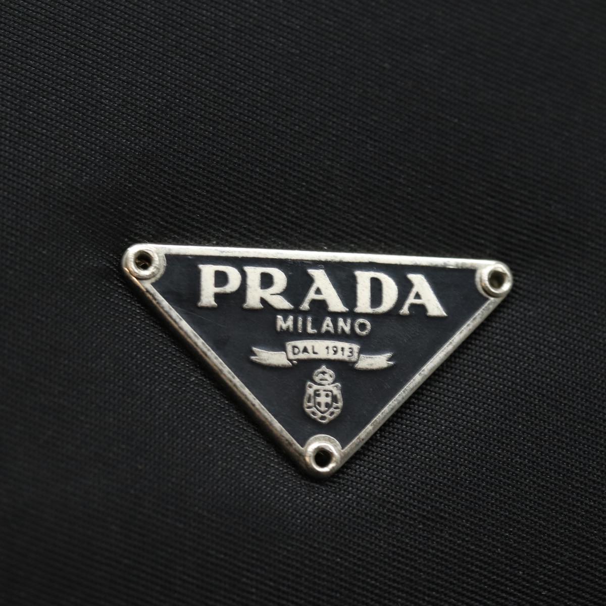 PRADA MiniDisc Case Nylon Black Auth 81379V