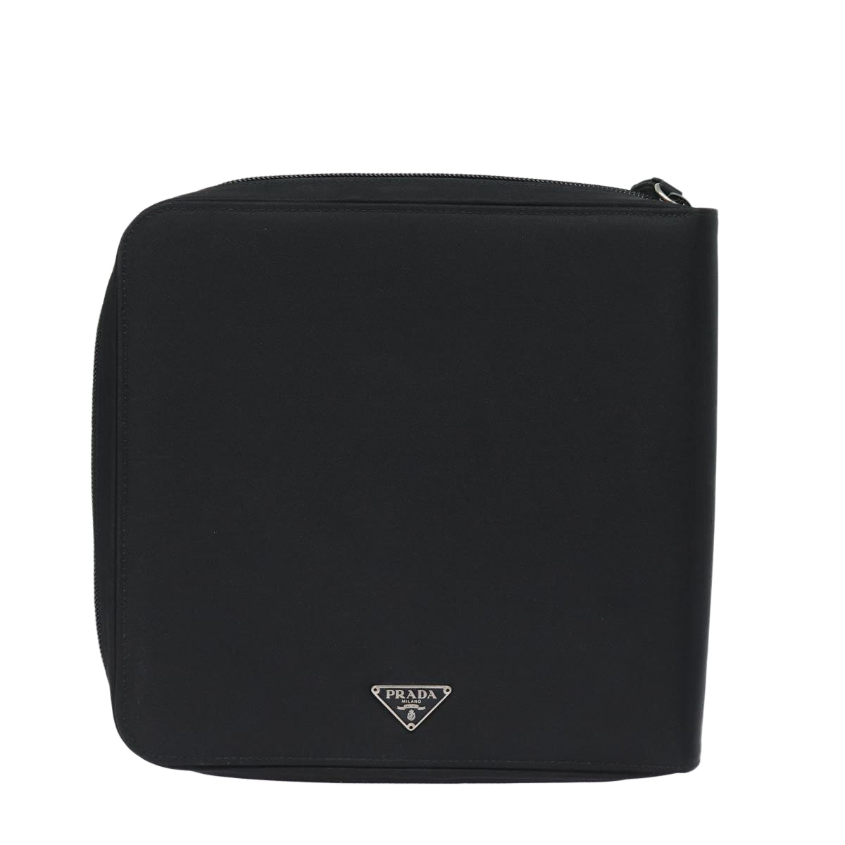 PRADA MiniDisc Case Nylon Black Auth 81379V