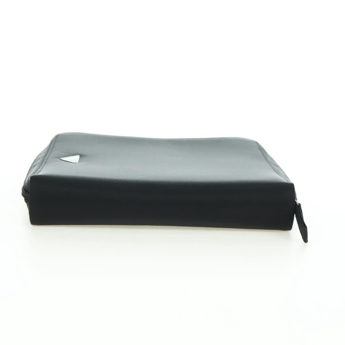 PRADA Mini Disc Case Nylon Black Auth 81379
