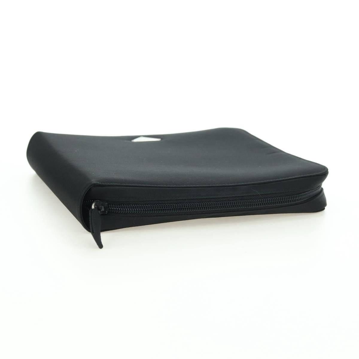 PRADA Mini Disc Case Nylon Black Auth 81379