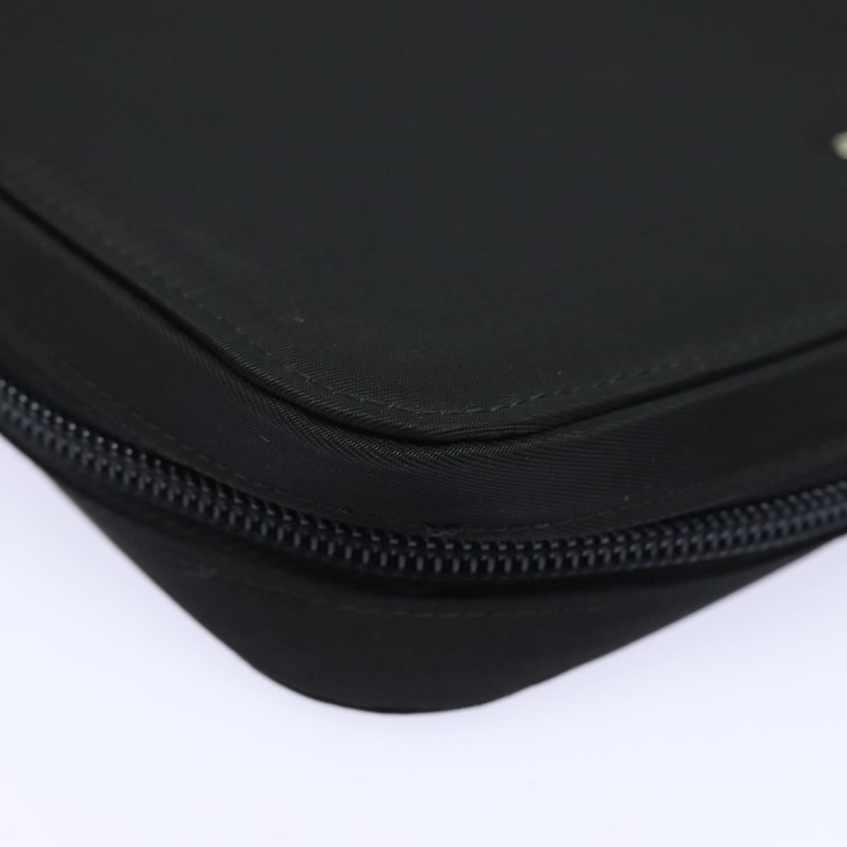 PRADA MiniDisc Case Nylon Black Auth 81379V